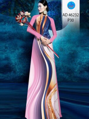 Vải Áo Dài Hoa Văn AD 46232