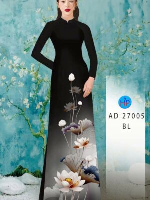Vải Áo Dài Hoa Sen AD 27005