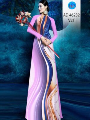 Vải Áo Dài Hoa Văn AD 46232
