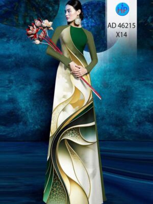 Vải Áo Dài Hoa Văn AD 46215