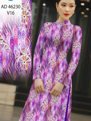 Vải Áo Dài Hoa Văn AD 46230