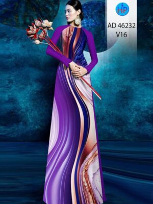 Vải Áo Dài Hoa Văn AD 46232