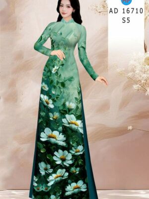 Vải Áo Dài Hoa Cúc AD 16710