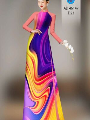 Vải Áo Dài Hoa Văn AD 46147