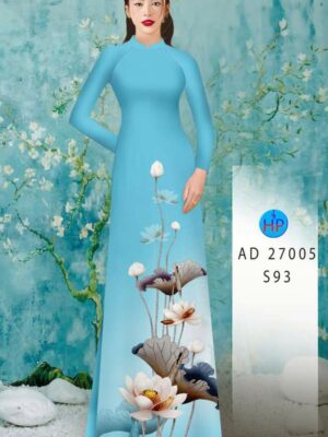 Vải Áo Dài Hoa Sen AD 27005