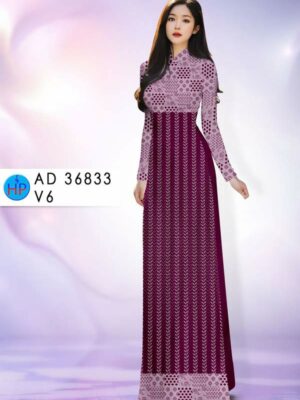 Vải Áo Dài Hoa Văn AD 36833