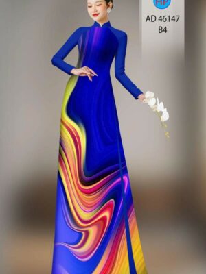 Vải Áo Dài Hoa Văn AD 46147