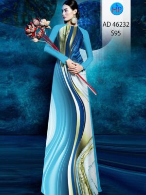 Vải Áo Dài Hoa Văn AD 46232
