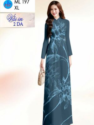Vải Áo Dài Hoa In 4D AD ML197