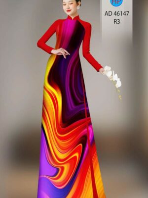 Vải Áo Dài Hoa Văn AD 46147