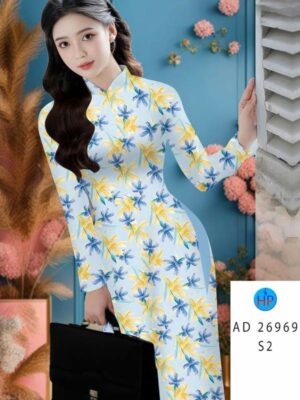 Vải Áo Dài Hoa Đều AD 26969