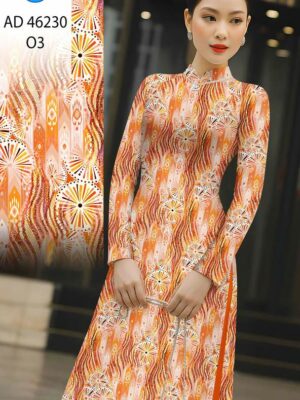 Vải Áo Dài Hoa Văn AD 46230