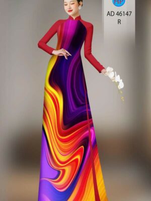 Vải Áo Dài Hoa Văn AD 46147