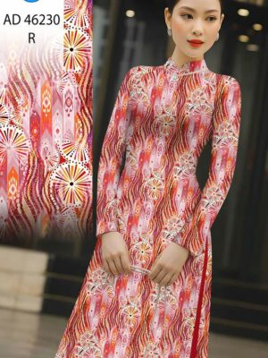 Vải Áo Dài Hoa Văn AD 46230