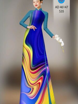 Vải Áo Dài Hoa Văn AD 46147