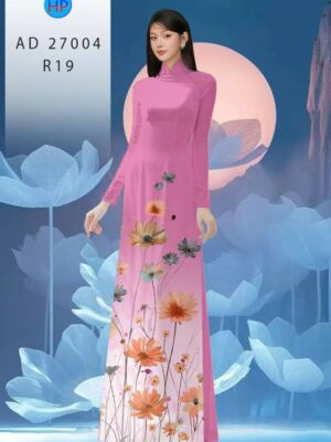 Vải Áo Dài Hoa Cúc AD 27004