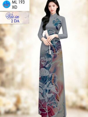 Vải Áo Dài Hoa Sen AD ML193