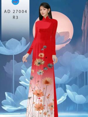 Vải Áo Dài Hoa Cúc AD 27004