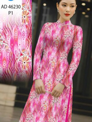 Vải Áo Dài Hoa Văn AD 46230