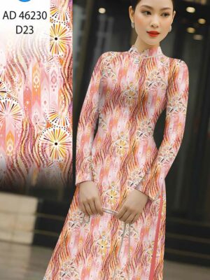 Vải Áo Dài Hoa Văn AD 46230