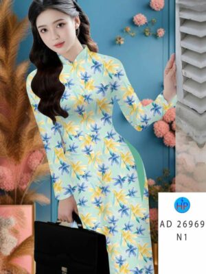 Vải Áo Dài Hoa Đều AD 26969