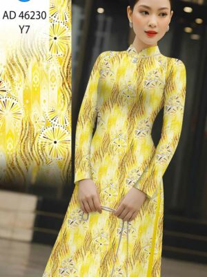 Vải Áo Dài Hoa Văn AD 46230