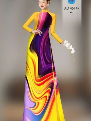 Vải Áo Dài Hoa Văn AD 46147