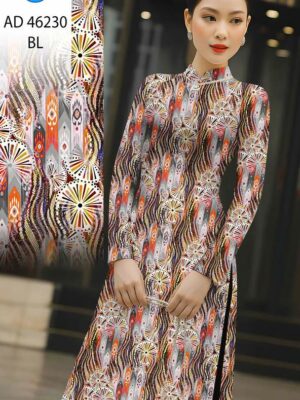 Vải Áo Dài Hoa Văn AD 46230