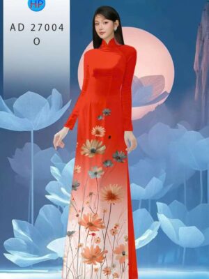 Vải Áo Dài Hoa Cúc AD 27004