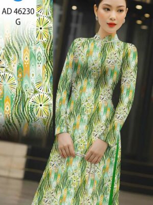 Vải Áo Dài Hoa Văn AD 46230