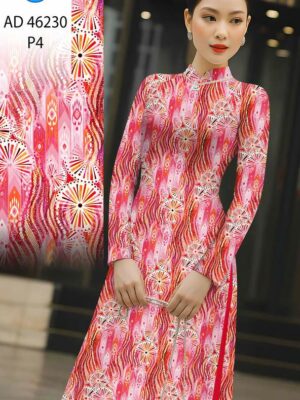 Vải Áo Dài Hoa Văn AD 46230