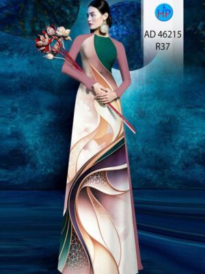 Vải Áo Dài Hoa Văn AD 46215