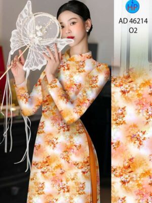 Vải Áo Dài Hoa Đều AD 46214