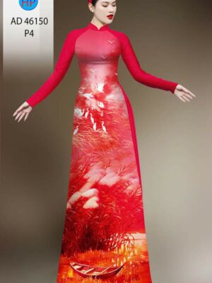 Vải Áo Dài Phong Cảnh AD 46150