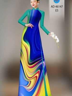 Vải Áo Dài Hoa Văn AD 46147