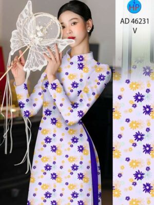 Vải Áo Dài Hoa Đều AD 46231