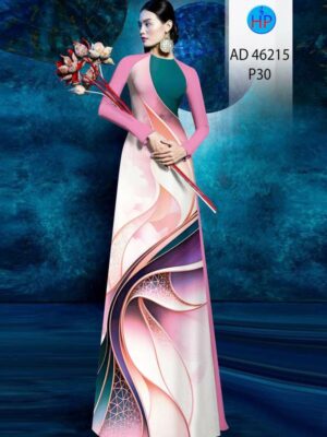 Vải Áo Dài Hoa Văn AD 46215