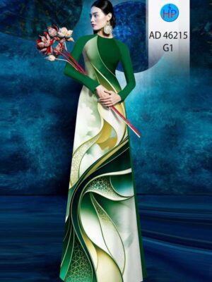 Vải Áo Dài Hoa Văn AD 46215