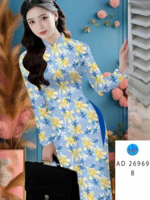 Vải Áo Dài Hoa Đều AD 26969
