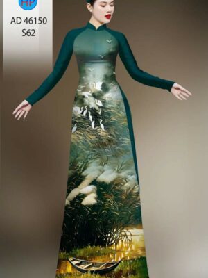 Vải Áo Dài Phong Cảnh AD 46150