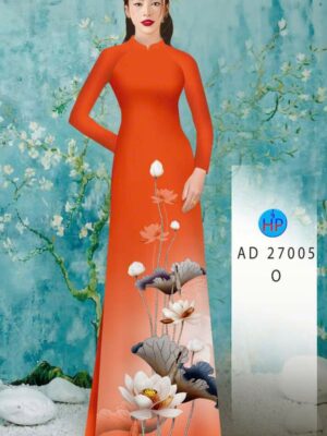 Vải Áo Dài Hoa Sen AD 27005