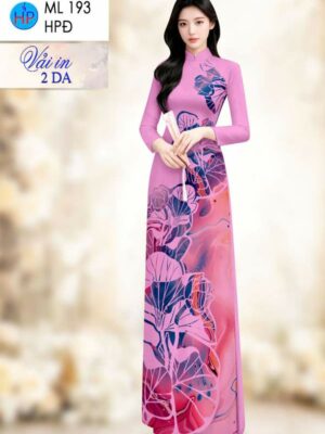 Vải Áo Dài Hoa Sen AD ML193