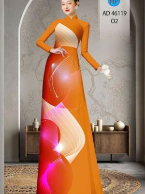 Vải Áo Dài Hoa Văn AD 46119