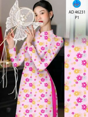 Vải Áo Dài Hoa Đều AD 46231