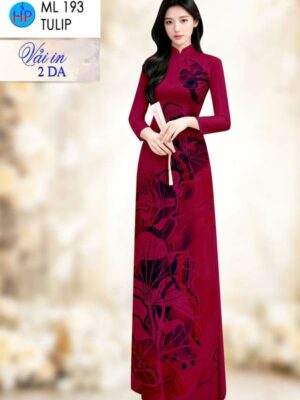 Vải Áo Dài Hoa Sen AD ML193