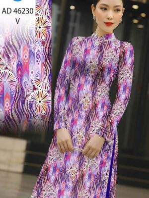 Vải Áo Dài Hoa Văn AD 46230