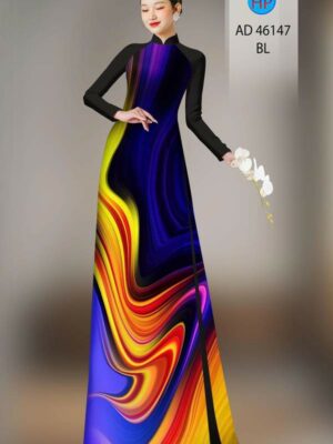 Vải Áo Dài Hoa Văn AD 46147