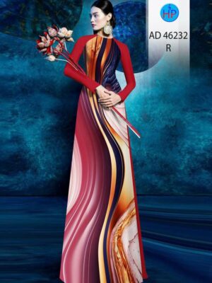 Vải Áo Dài Hoa Văn AD 46232