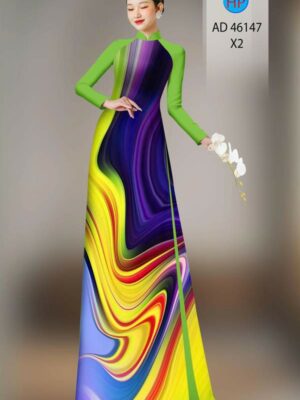 Vải Áo Dài Hoa Văn AD 46147