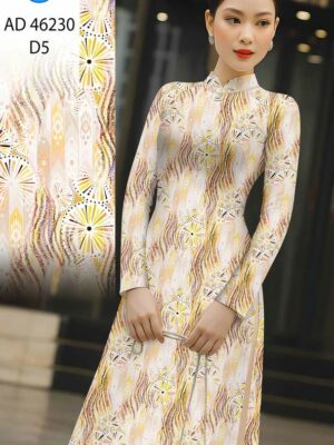 Vải Áo Dài Hoa Văn AD 46230